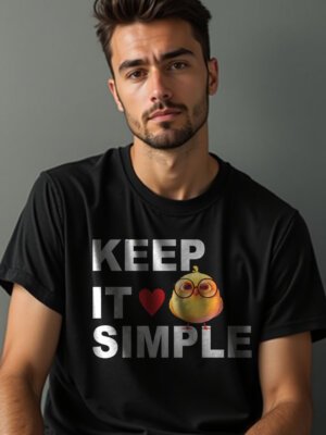 black oversized t-shirt for men